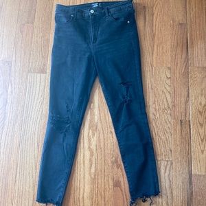 Abercrombie & fitch stretch Simone high rise super skinny jeans black size 29/8s